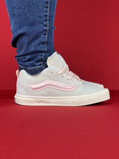 Vans Knu bege rosa Nacional S