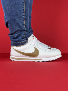 Nike Cortez branco marrom nacional