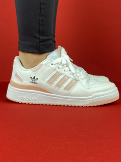 Adidas Forum branco rosa nacional