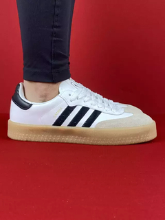 Adidas samba branco preto importado