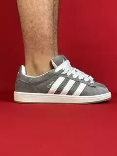 Adidas campus cinza com branco nacional premium