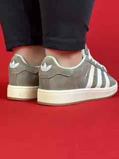 Adidas campus marrom acinzentado com branco nacional premium na internet