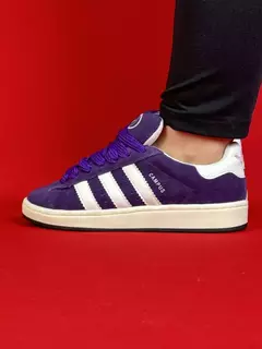 Adidas campus roxo com branco nacional premium