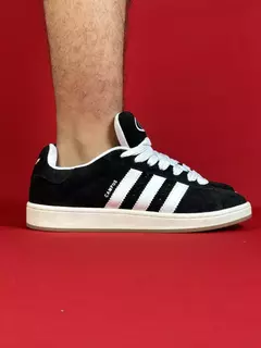 Adidas campus preto com branco nacional premium