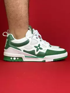 Louis vuitton skate branco com verde bota nacional premium