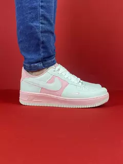 Nike air force 1 S cinza rosa nacional