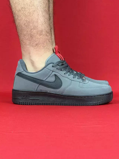 Nike air force 1 cinza chumbo com preto nacional s