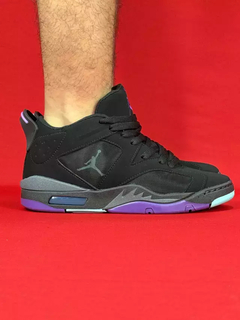 Nike Air Jordan 5 Preto e Roxo Nacional S