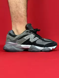 New balance 9060 Cinza chumbo e preto branco nacional premium