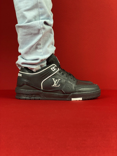 Louis vuitton trainer preto branco importado