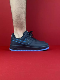 Nike air force 1 preto com azul nacional s