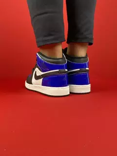 Air Jordan 1 High azul preto e branco nacional s na internet