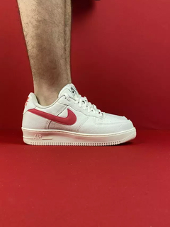 Nike air force 1 bege vermelho nacional s