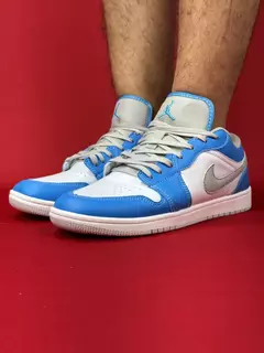 Air Jordan 1 Low Azul Cinza e Branco Nacional S - comprar online