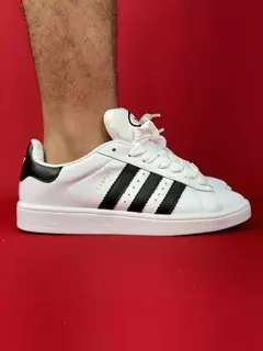 Adidas campus branco e preto nacional premium