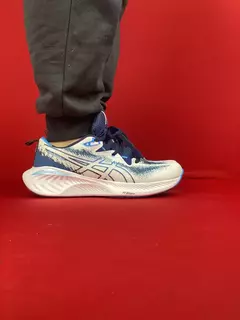 Asics branco azul