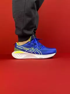 Asics Azul e amarelo