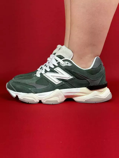 New balance 9060 verde com branco nacional premium