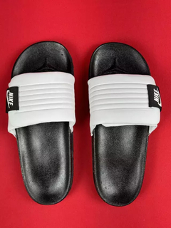 nike chinelo slide branco e preto nacional premium - comprar online