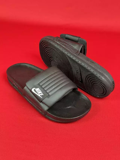 nike chinelo slide todo preto nacional premium