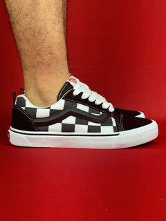 Vans Knu Preto Branco Xadrez Nacional S