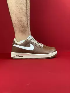 Nike air force 1 marrom branco nacional s