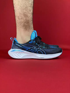 Asics preto azul