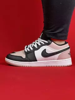 Air Jordan 1 Low Rose Preto e Branco Nacional S