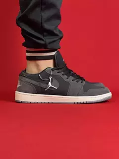 Air Jordan 1 Low Grafite Sola Branca Nacional S