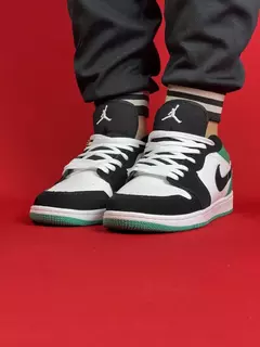 Air Jordan 1 Low Verde Com Preto Camurça Nacional S - comprar online