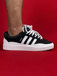 Adidas campus 2.0 preto com branco nacional premium