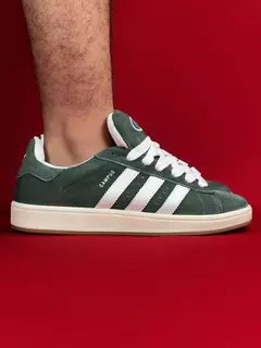 Adidas campus verde escuro com branco nacional premium