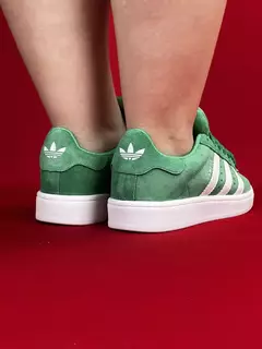 Adidas campus verde com branco nacional premium na internet