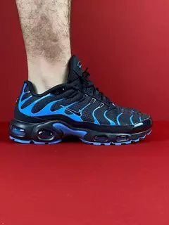 Nike tn plus preto azul importado