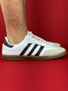 Adidas samba branco preto nacional s