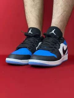 Air Jordan 1 Low azul branco e preto Nacional S - comprar online