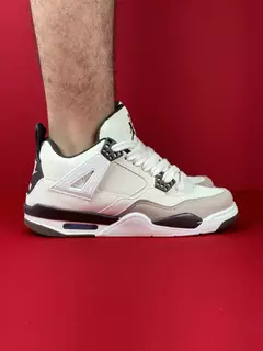 Nike Air Jordan 4 branco preto Nacional S