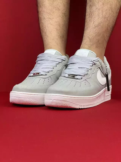 Nike air force 1 cinza branco nacional s - comprar online