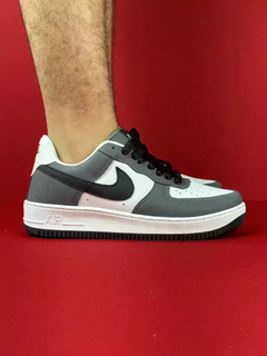 Nike air force 1 cinza preto branco nacional s