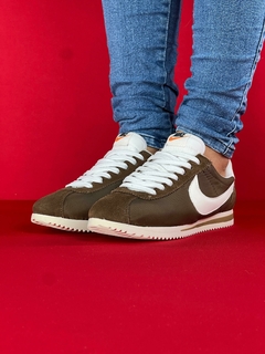 Nike Cortez marrom branco nacional - comprar online