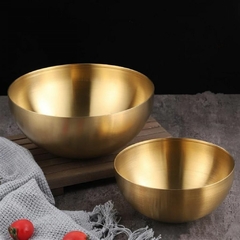 Bowl Dorado acero inoxidable mediano - comprar online