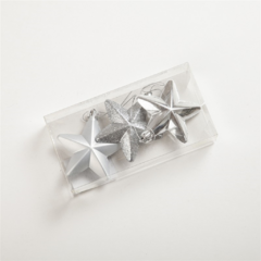 Set x3 Estrellas Plateado - comprar online