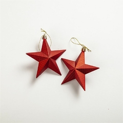 Set x2 Estrellas Colgantes rojo