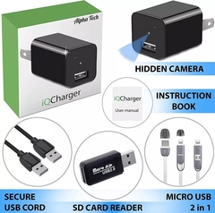 MINI CAMARA ESPIA WIFI - Cargador Usb Graba solo Video. IQ Charger - ALPHA TECH