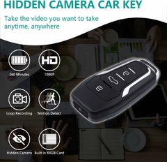 Cámara espía oculta Llave del auto + Memoria Micro SD 64GB - Alta duración de batería 1080P graba audio y video - comprar online