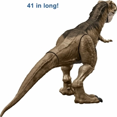 Tyranosaurus Rex Super Colosasl Jurassic World Dominion - Mattel mas de un metro de largo !! - tienda online