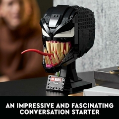 Imagen de LEGO Marvel Spider-Man Venom Mask Set 76187 Set coleccionable - Kit de modelo para construir