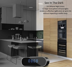 Imagen de Reloj despertador Cámara espía 1080P WiFi visión nocturna , Detección de movimiento, Grabación en bucle