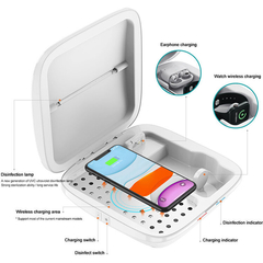 Caja desinfectante UVC y carga inalámbrica Multi dispositivo - comprar online
