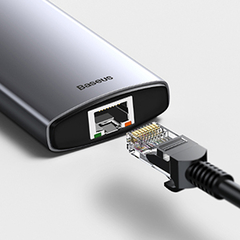 Estación de acoplamiento USB C 8 en 1 Adaptador USB C con HDMI 4K 3 USB 3.0 TF/SD Ethernet - comprar online